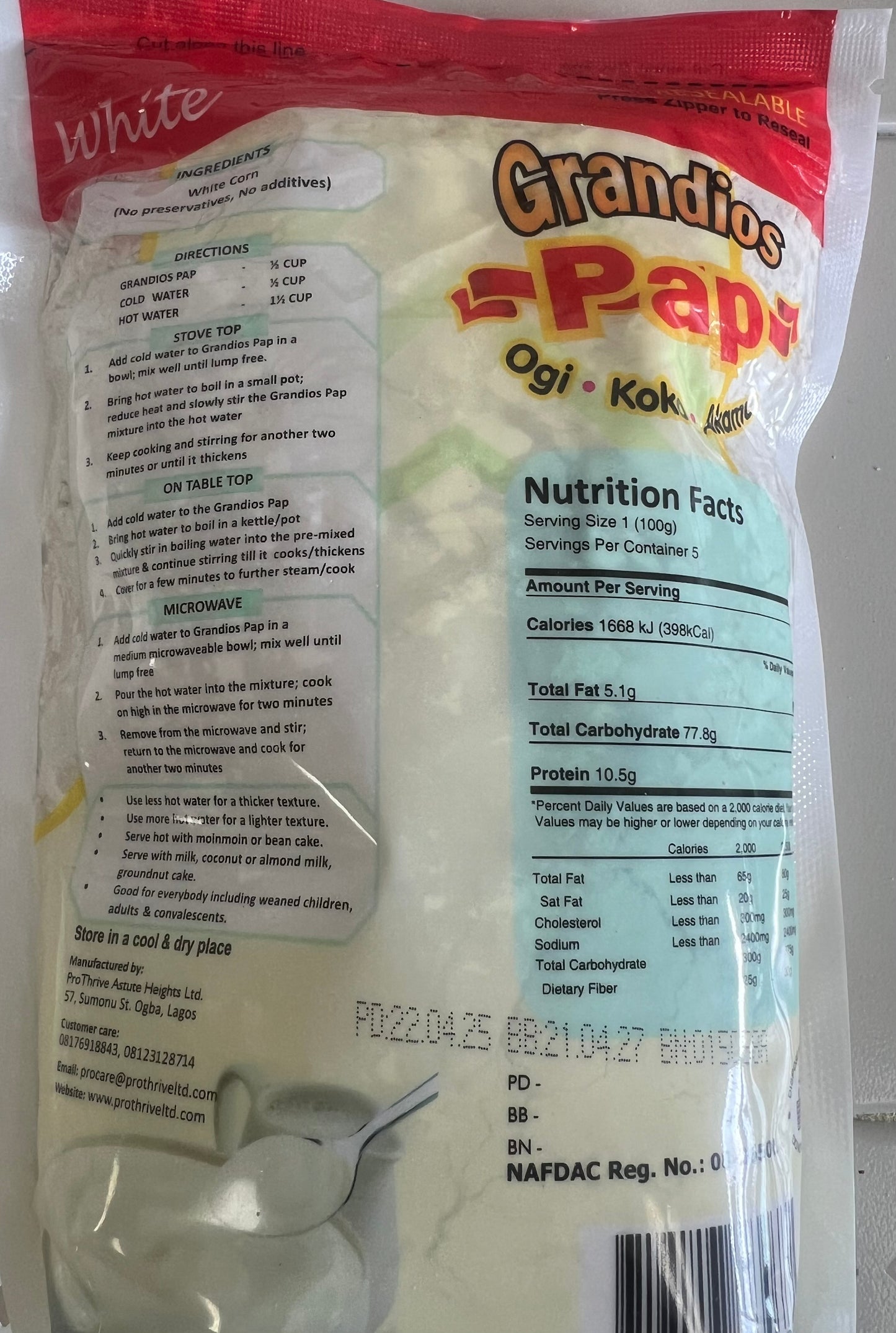 Grandios pap (Ogi.Koko.Akamu)