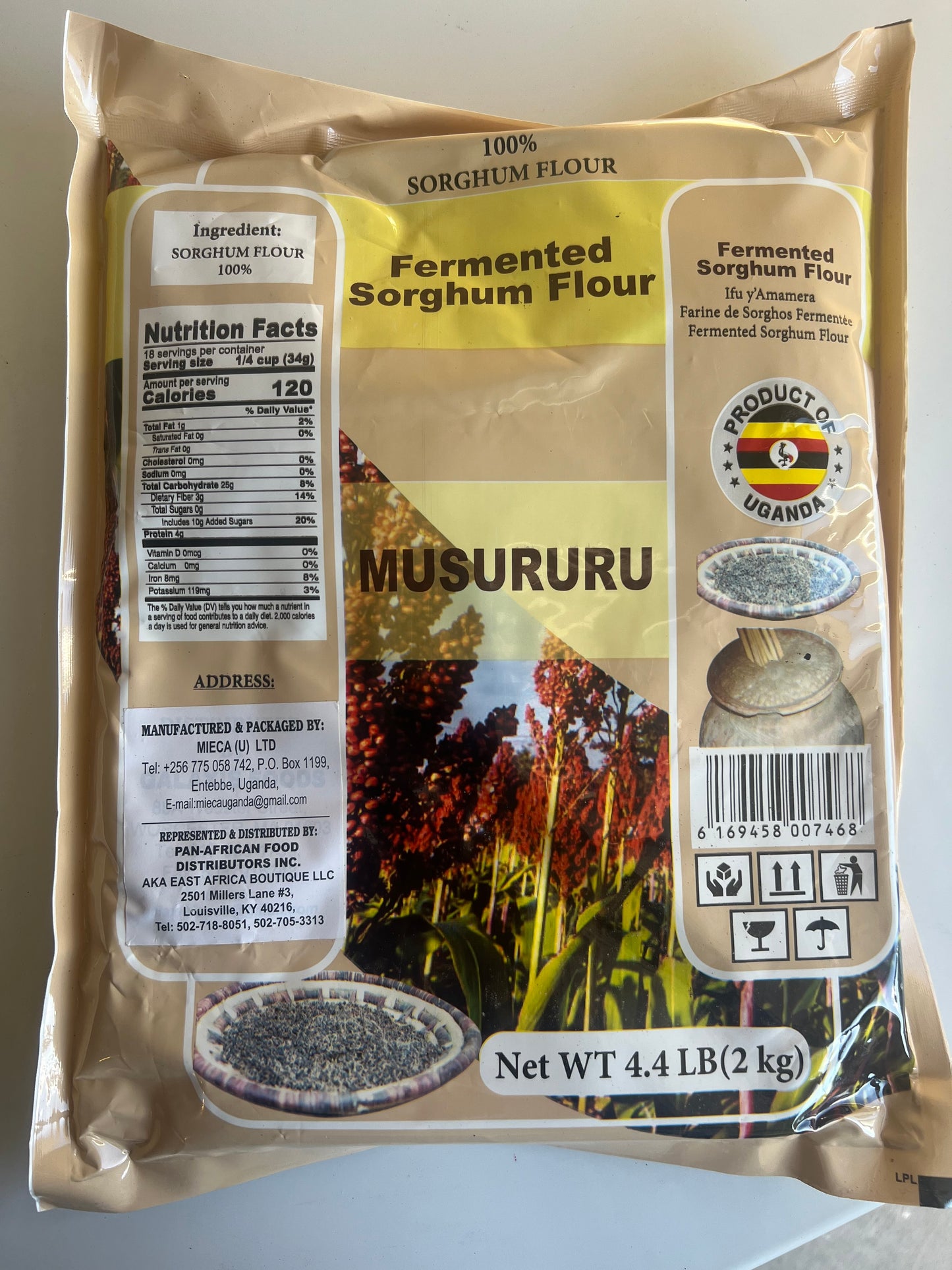 Fermented Sorghum Flour 2kgs - MUSURURU