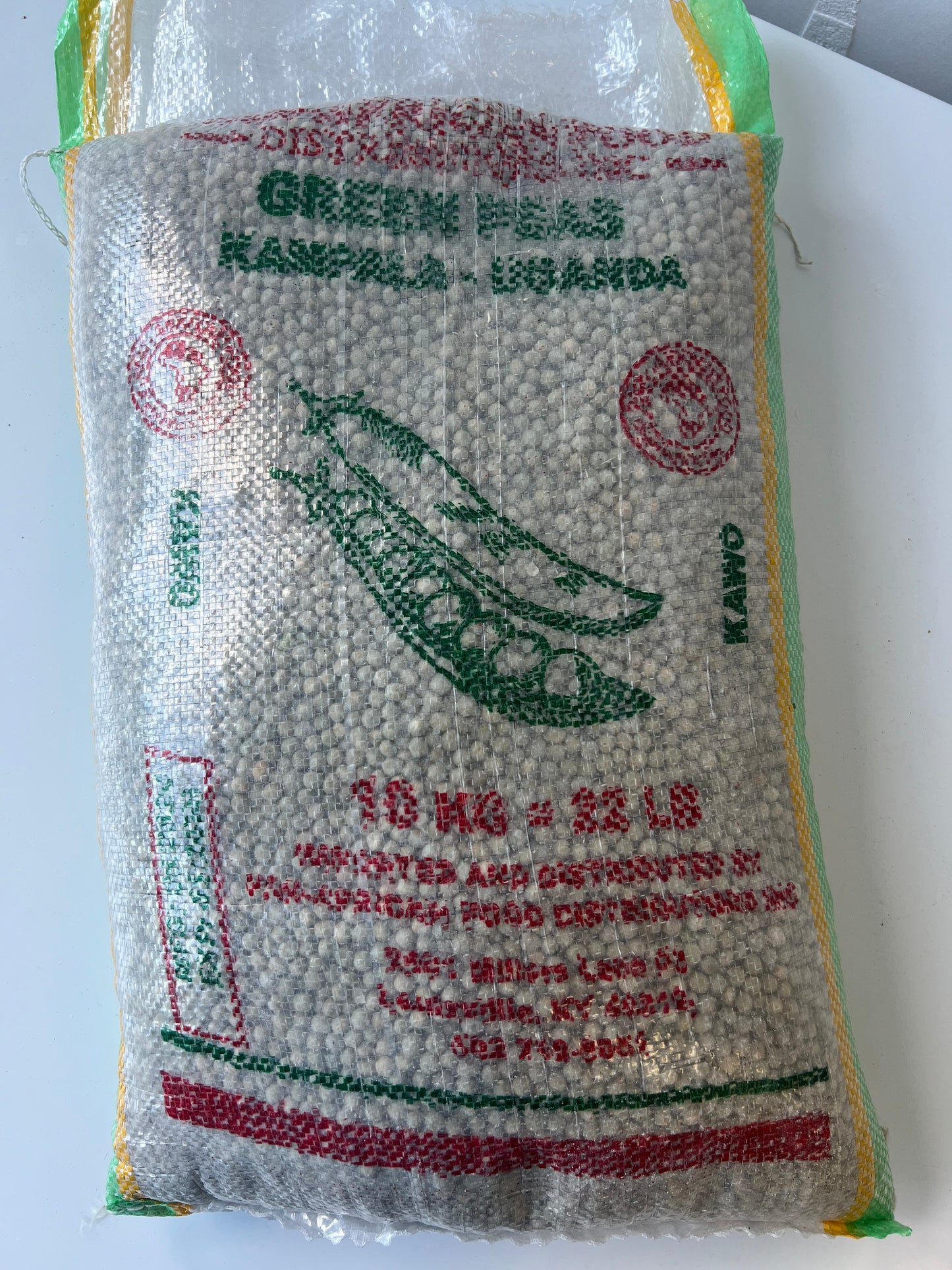 Green Dry Peas 10kg - Uganda