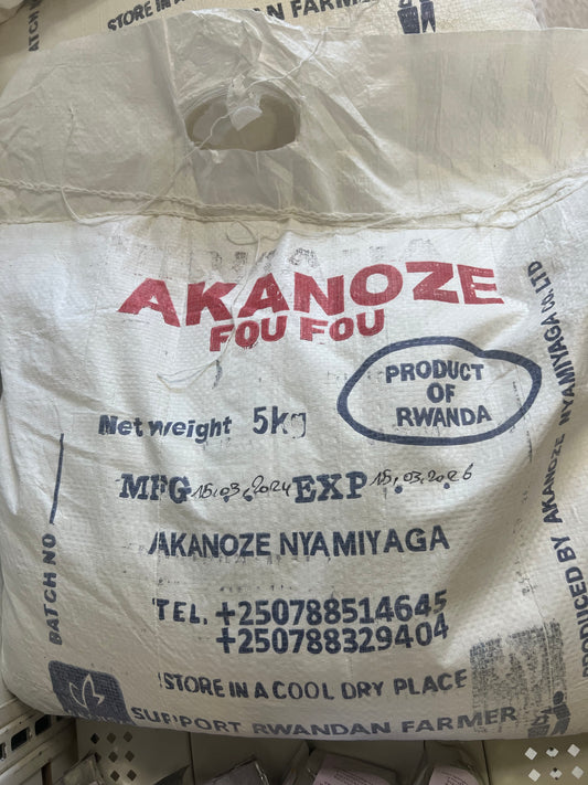 Akanoze Fou Fou - Cassava Flour Nyamiyaga - 5kg