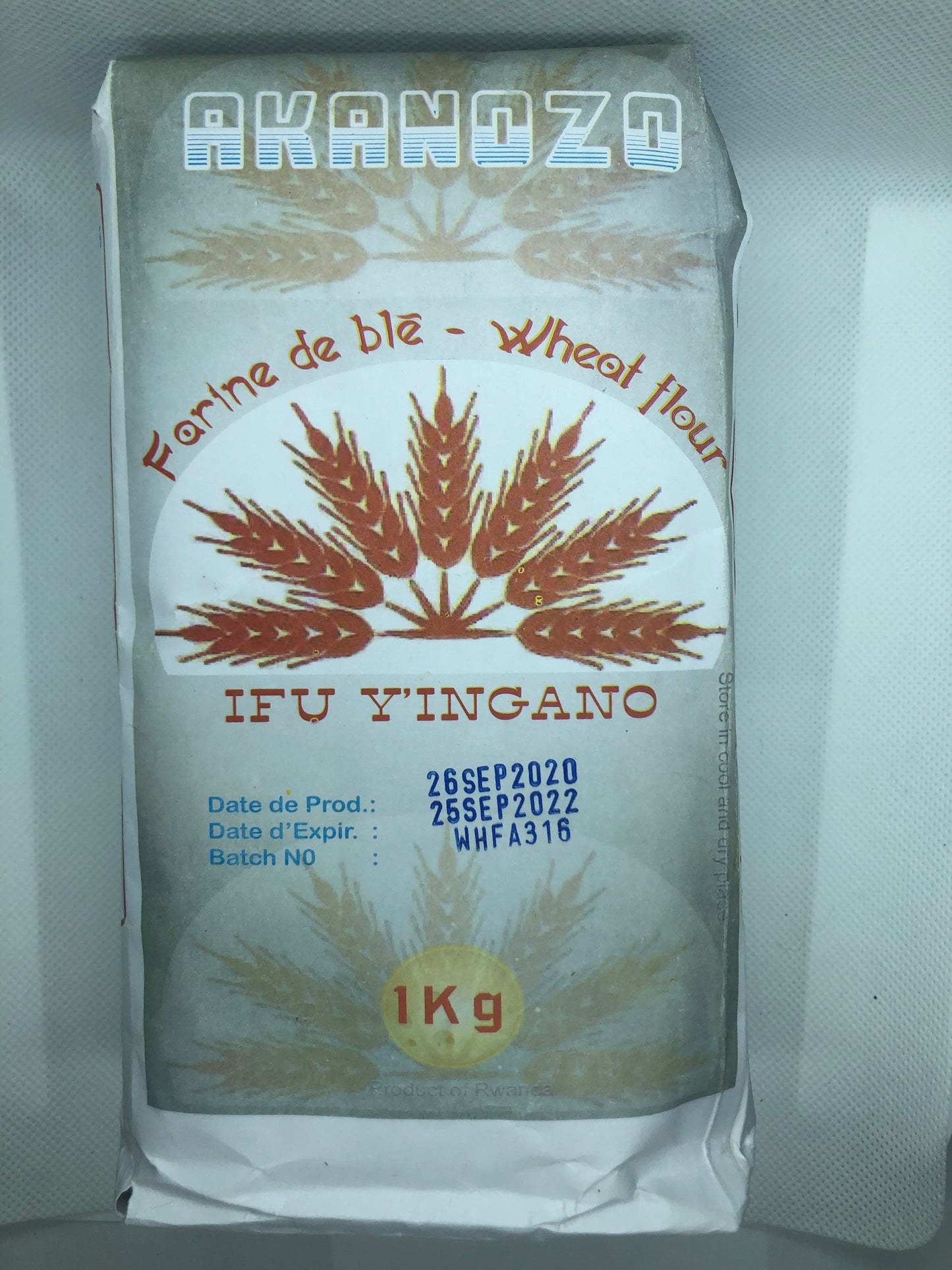 Wheat Flour - Akanozo - Ifu yingano - 1kg/2.2lbs