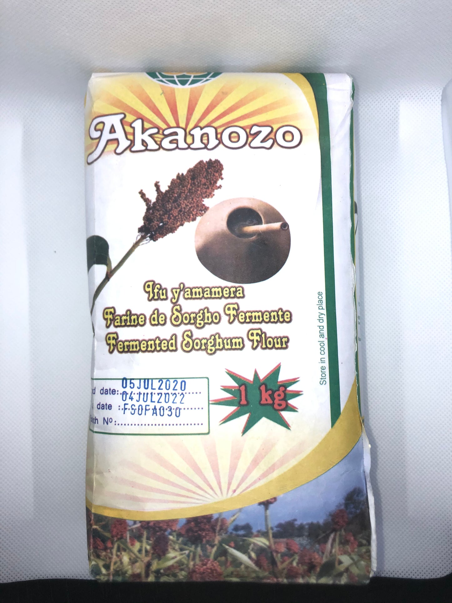 Akanozo Fermented Sorghum Amamera/Musururu 1kg/2.2lb